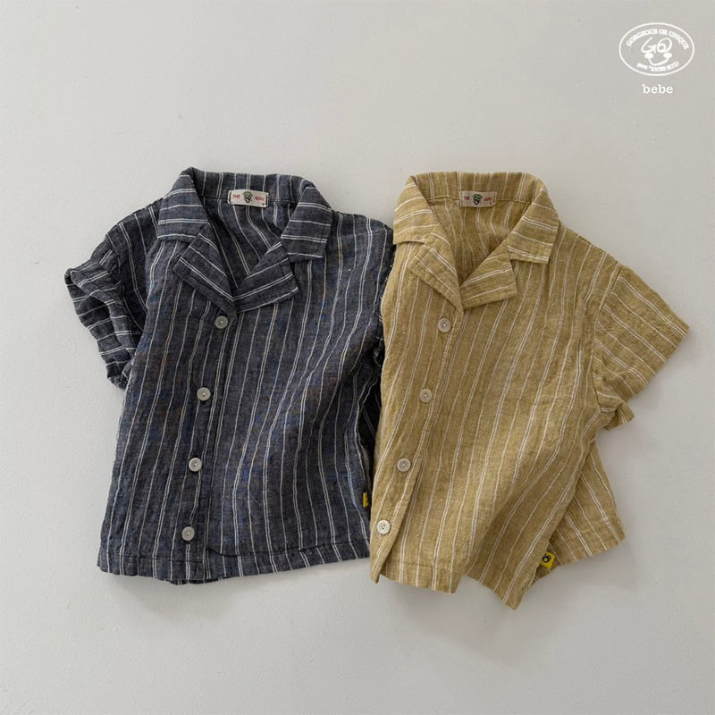 go;u - Korean Baby Fashion - #babyboutiqueclothing - Bebe Linen Back Shirt
