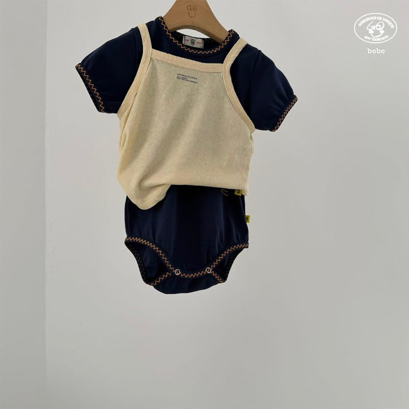 go;u - Korean Baby Fashion - #babyboutiqueclothing - Bebe Zigzag Suit - 12