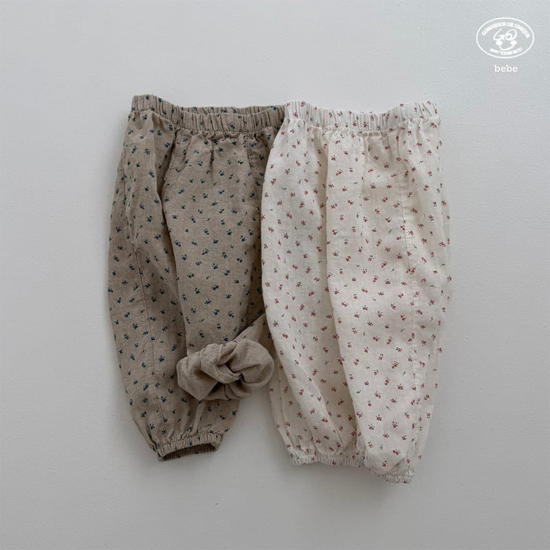 go;u - Korean Baby Fashion - #babyclothing - Bebe Flower Pants