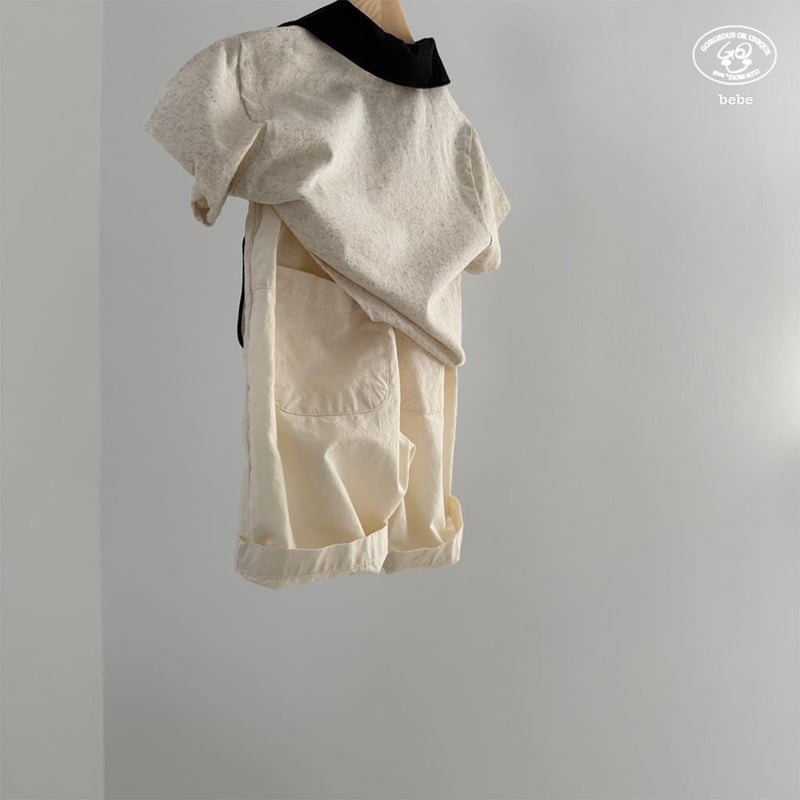 go;u - Korean Baby Fashion - #babyfever - Bebe Black Tee - 11