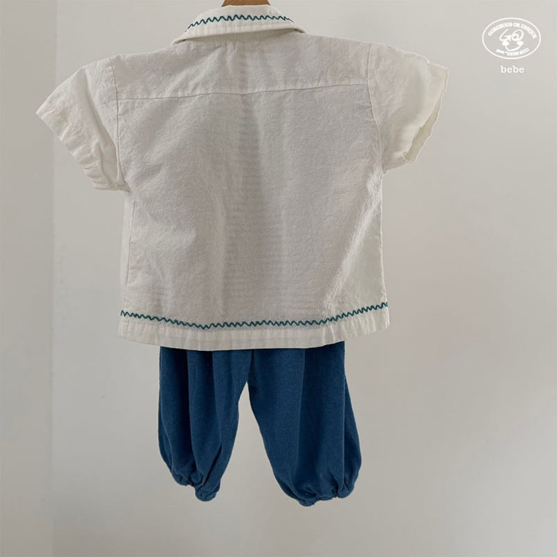go;u - Korean Baby Fashion - #babyfever - Bebe Wave Shirt - 6