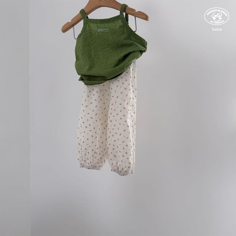 go;u - Korean Baby Fashion - #babyfever - Bebe Flower Pants - 3