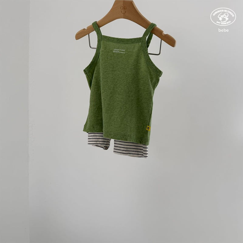 go;u - Korean Baby Fashion - #babygirlfashion - Bebe Strap Sleeveless - 11