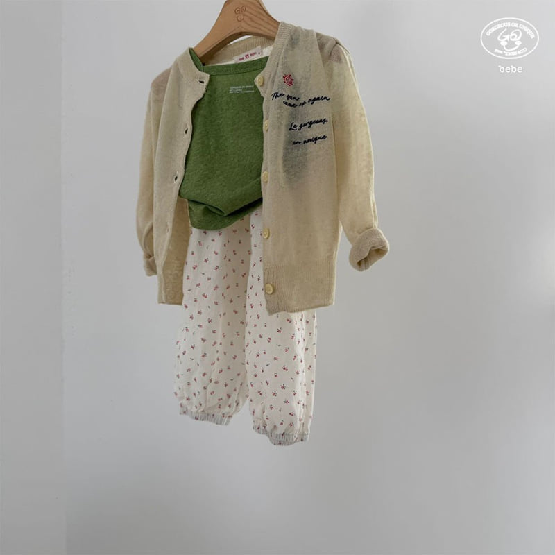 go;u - Korean Baby Fashion - #babyfever - Bebe Flower Pants - 4
