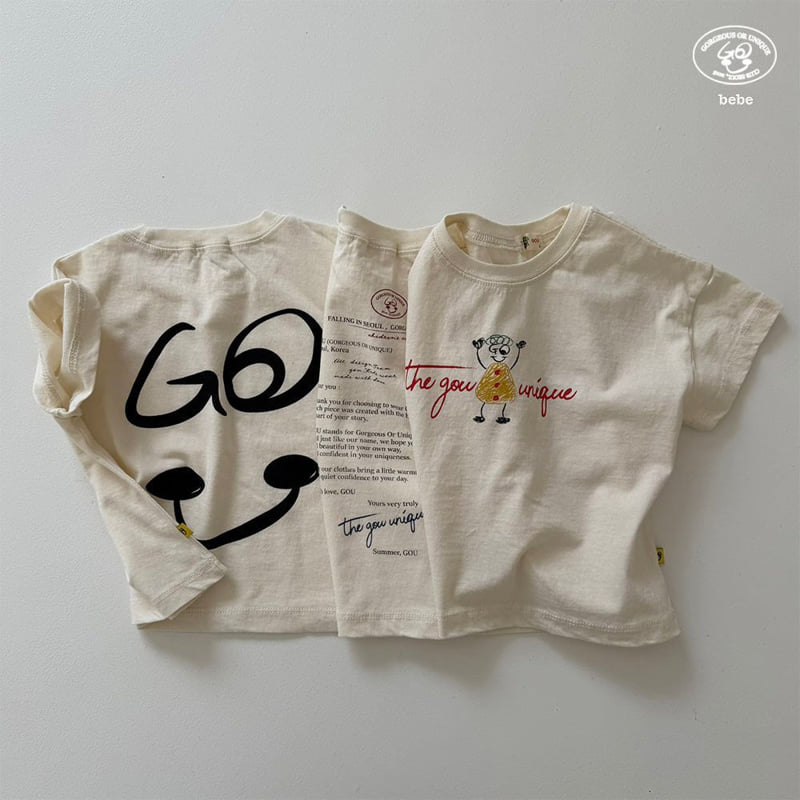 go;u - Korean Baby Fashion - #babygirlfashion - Bebe Basic Tee