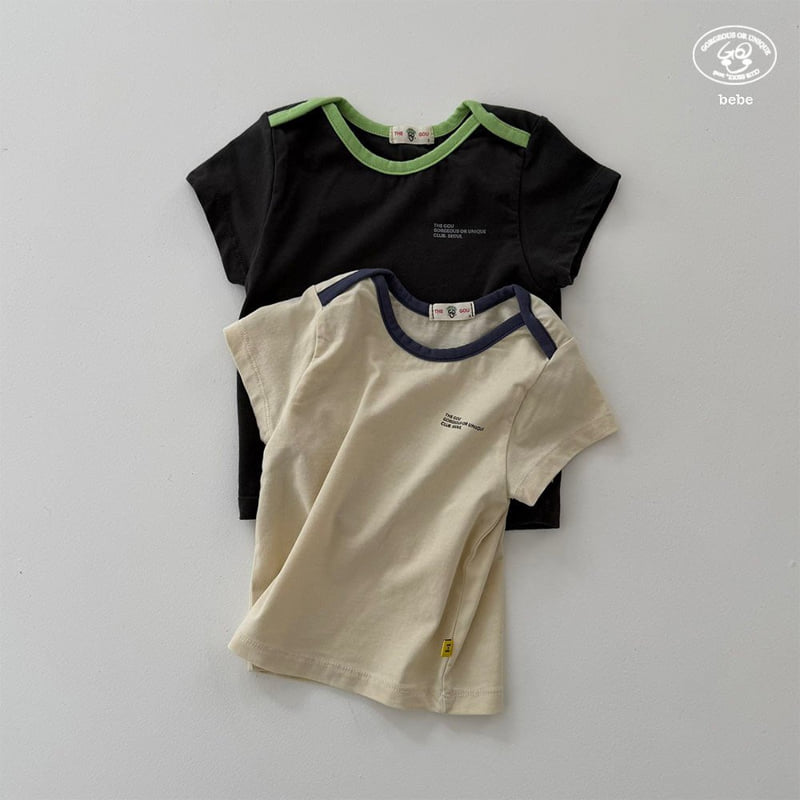 go;u - Korean Baby Fashion - #babylifestyle - Bebe Color Rib Tee