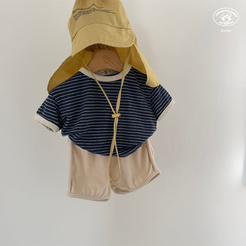 go;u - Korean Baby Fashion - #babylifestyle - Bebe Marine Tee - 8