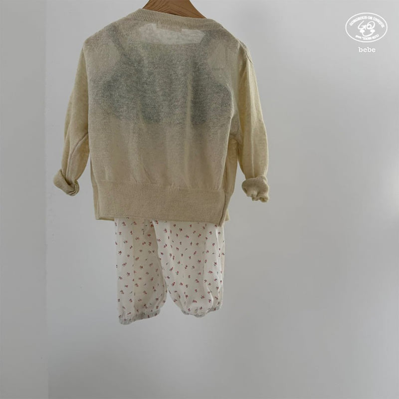 go;u - Korean Baby Fashion - #babylifestyle - Bebe Flower Pants - 5