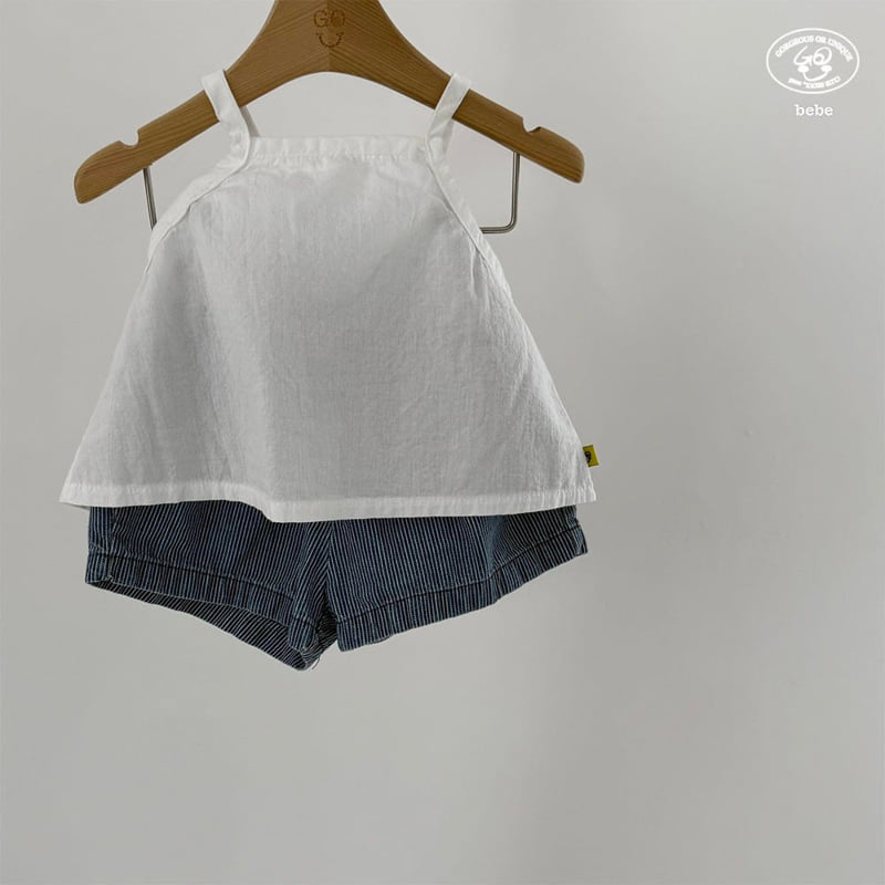 go;u - Korean Baby Fashion - #babygirlfashion - Bebe Cool Sleeveless - 4