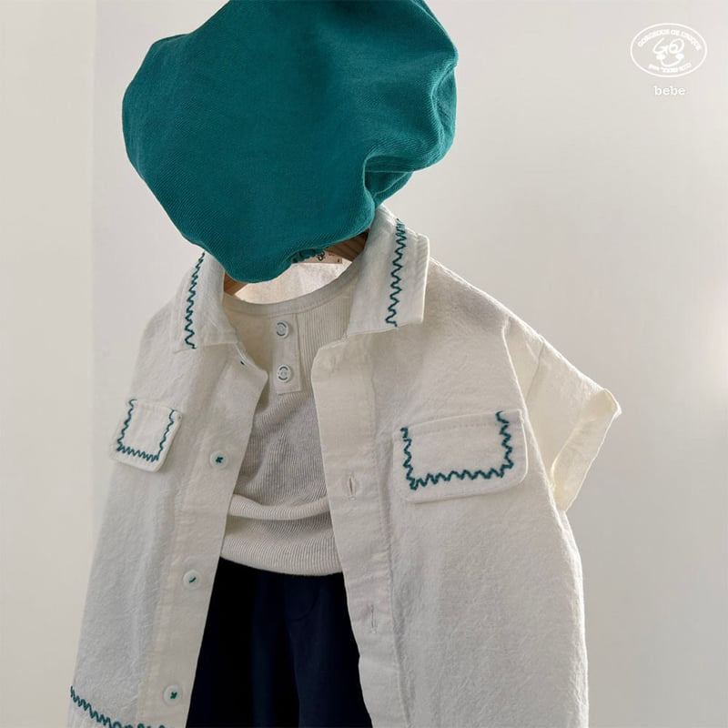 go;u - Korean Baby Fashion - #babyoninstagram - Bebe Wave Shirt - 9