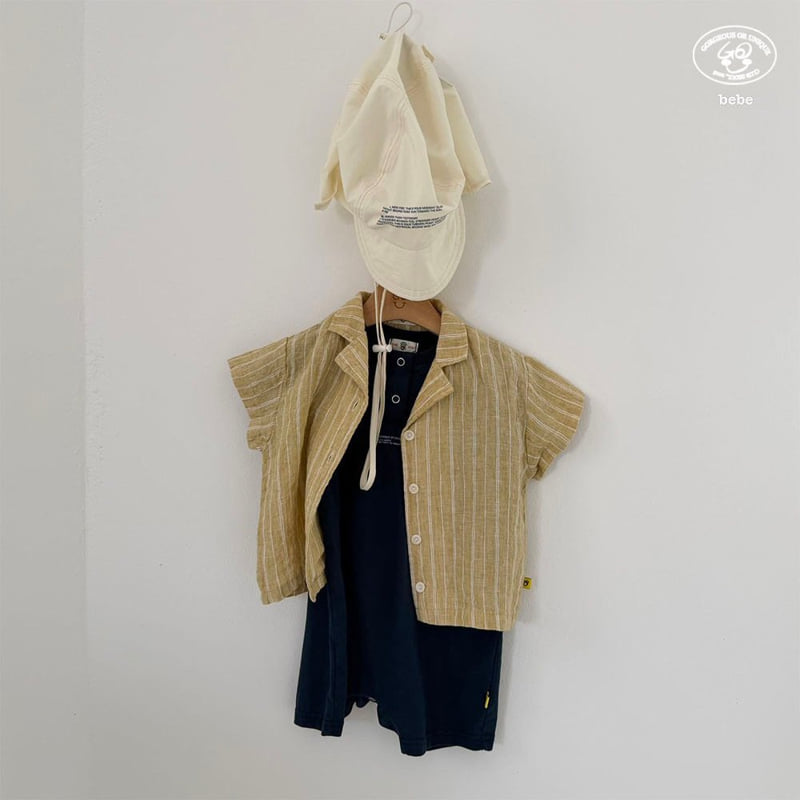 go;u - Korean Baby Fashion - #babyoninstagram - Bebe Linen Back Shirt - 7