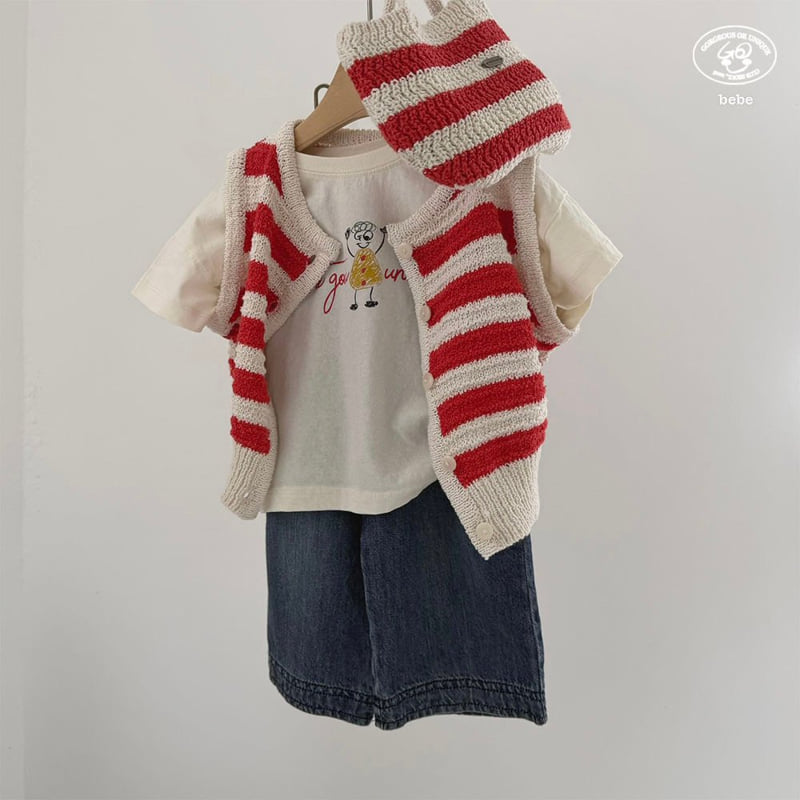 go;u - Korean Baby Fashion - #babyoninstagram - Bebe Basic Tee - 3