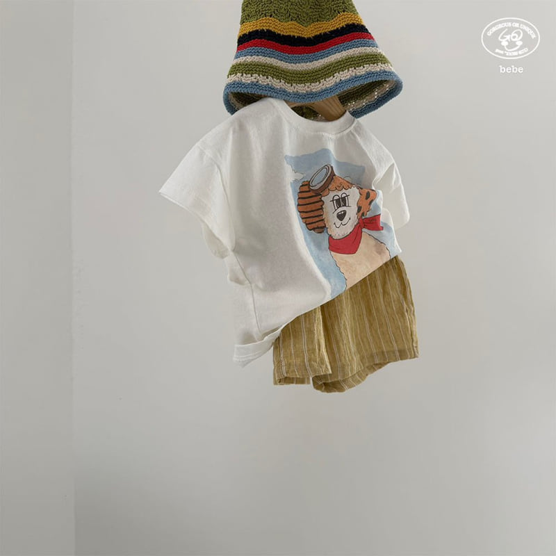 go;u - Korean Baby Fashion - #babyootd - Bebe Linen Back Shorts - 12