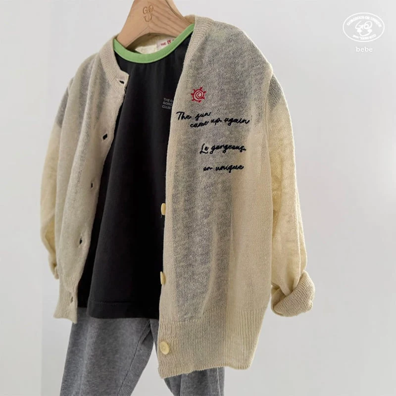 go;u - Korean Baby Fashion - #babyootd - Bebe Only Cardigan - 5