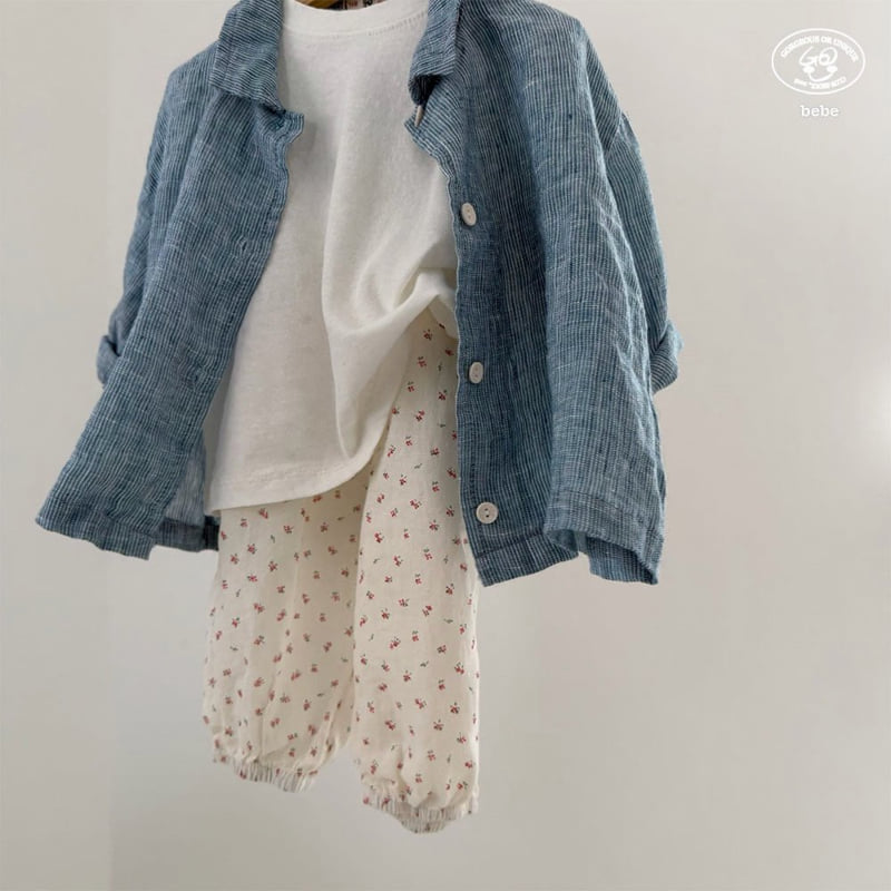 go;u - Korean Baby Fashion - #babyootd - Bebe Flower Pants - 7