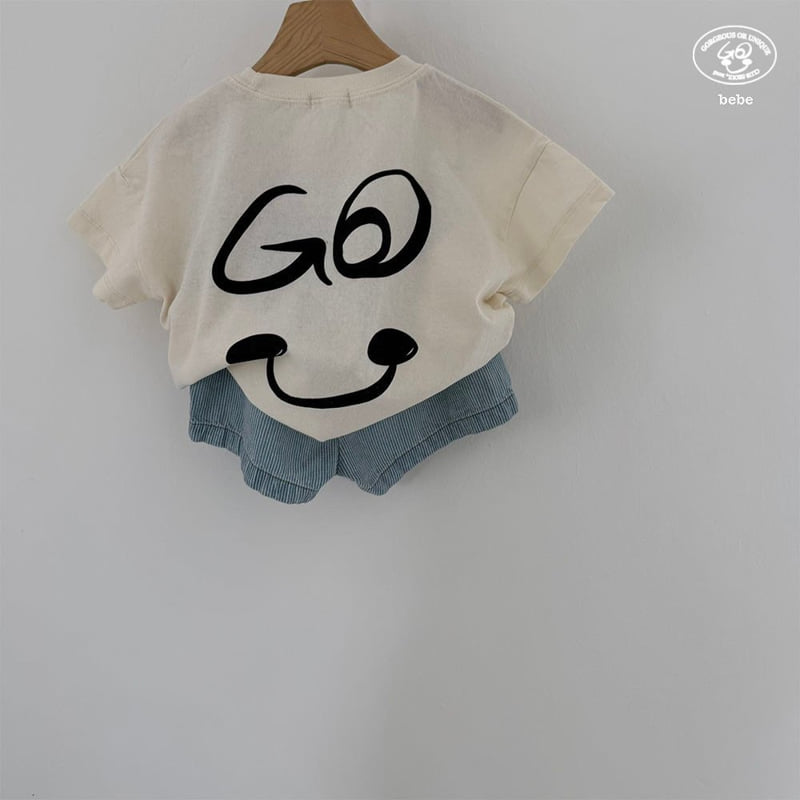 go;u - Korean Baby Fashion - #babyootd - Bebe Half-Half Pants - 5