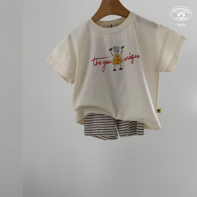 go;u - Korean Baby Fashion - #babyoninstagram - Bebe Basic Tee - 4