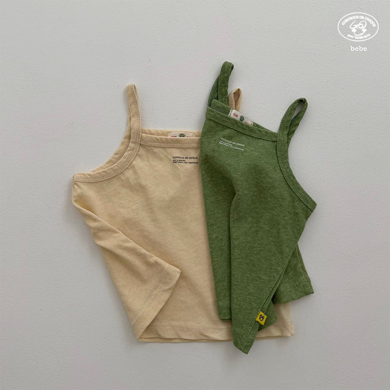 go;u - Korean Baby Fashion - #babyoutfit - Bebe Strap Sleeveless