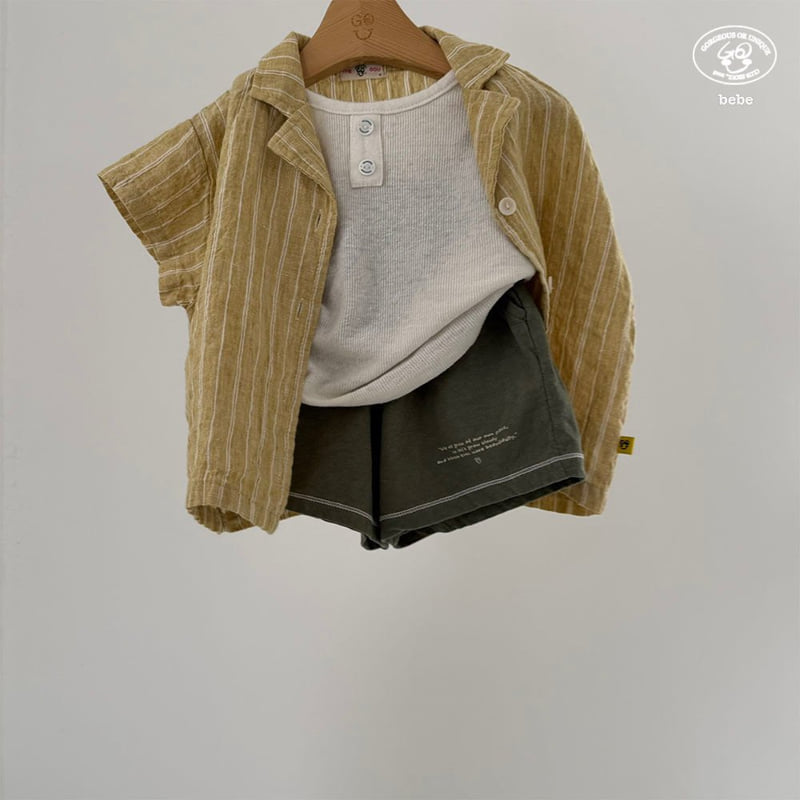go;u - Korean Baby Fashion - #babyoutfit - Bebe Frame Shorts - 3