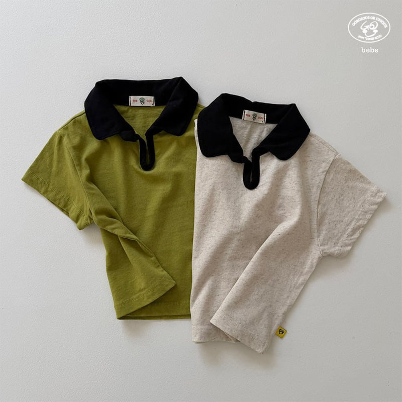 go;u - Korean Baby Fashion - #babyoutfit - Bebe Black Tee