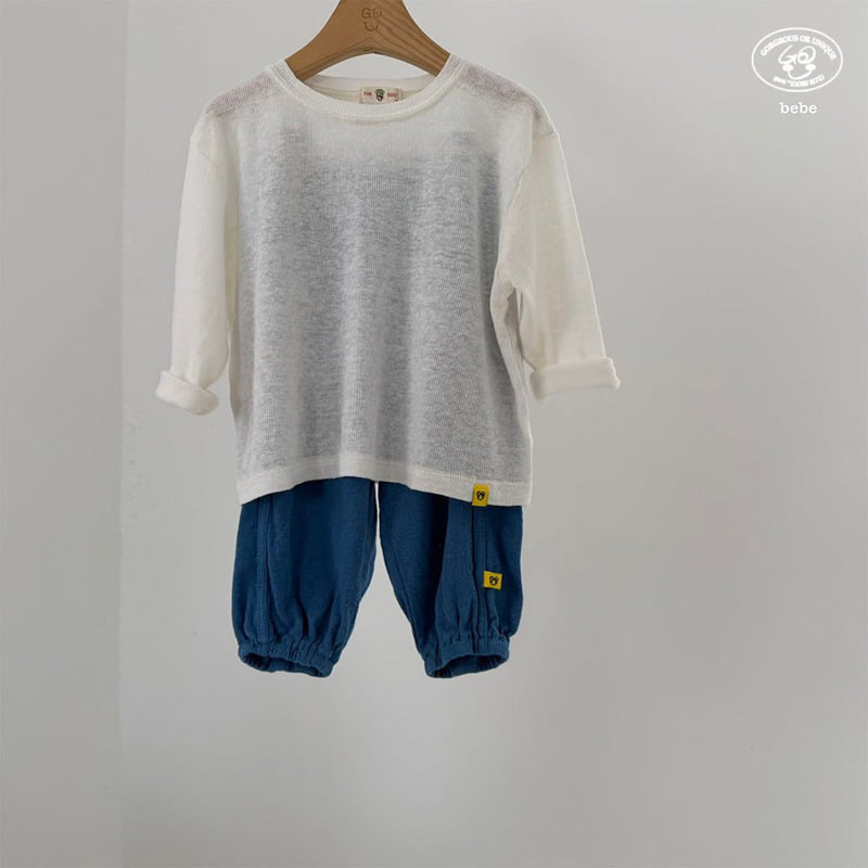 go;u - Korean Baby Fashion - #babyoutfit - Bebe Center Jogger Pants - 8