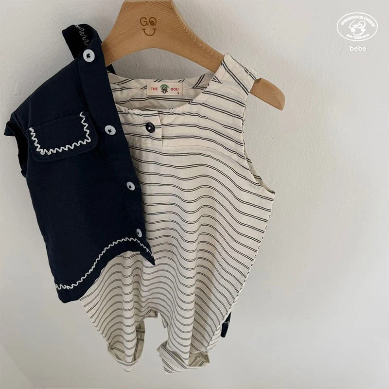 go;u - Korean Baby Fashion - #babyoutfit - Bebe Sea Overalls - 12