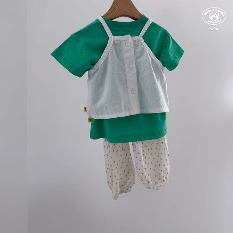 go;u - Korean Baby Fashion - #babyoutfit - Bebe Flower Pants - 8