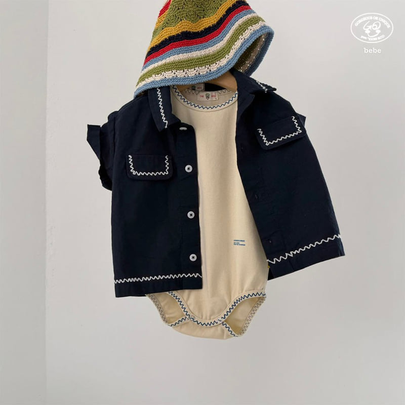 go;u - Korean Baby Fashion - #babywear - Bebe Zigzag Suit - 7