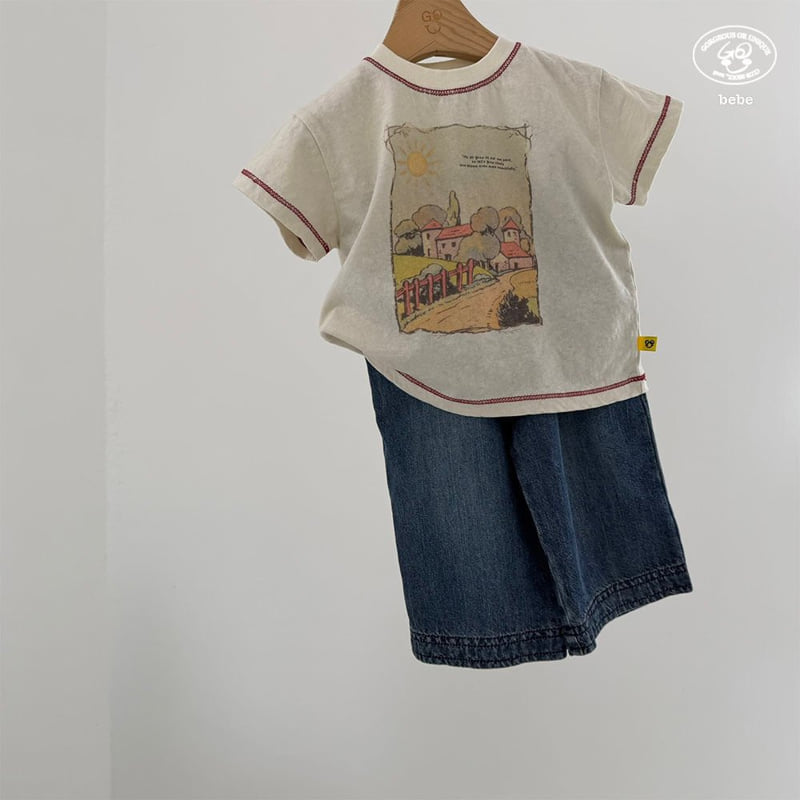 go;u - Korean Baby Fashion - #babywear - Bebe Frame Tee - 5
