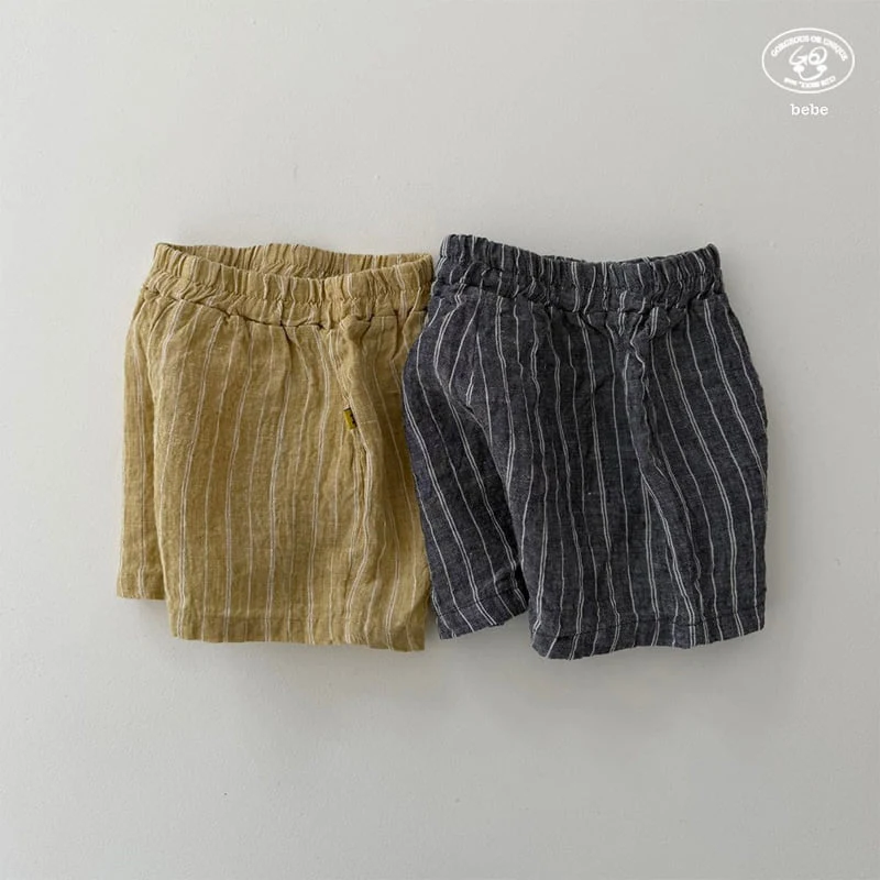 go;u - Korean Baby Fashion - #onlinebabyboutique - Bebe Linen Back Shorts