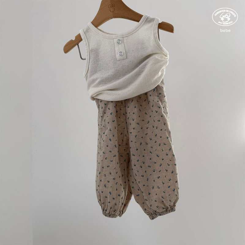 go;u - Korean Baby Fashion - #onlinebabyboutique - Bebe Flower Pants - 11