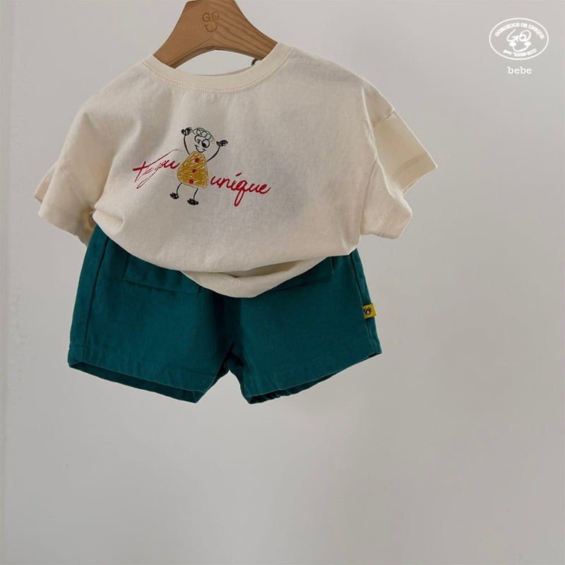 go;u - Korean Baby Fashion - #onlinebabyboutique - Bebe Basic Tee - 8