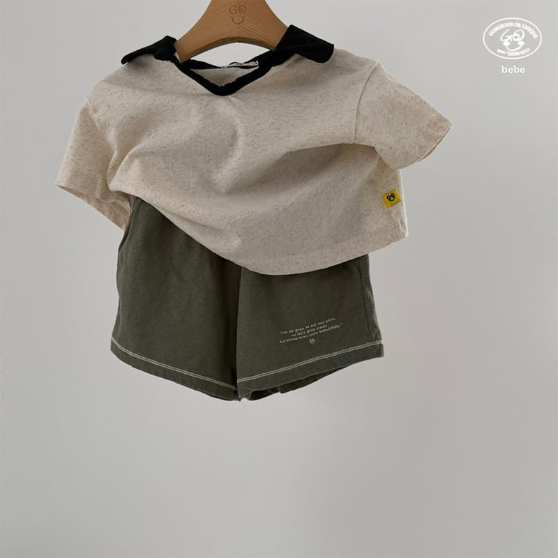 go;u - Korean Baby Fashion - #onlinebabyshop - Bebe Black Tee - 5