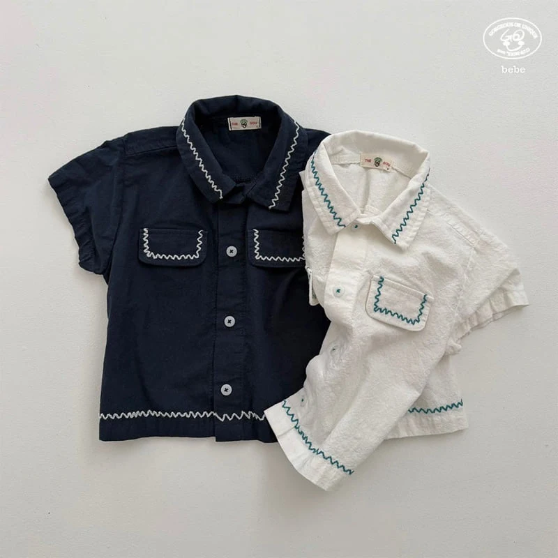 go;u - Korean Baby Fashion - #smilingbaby - Bebe Wave Shirt