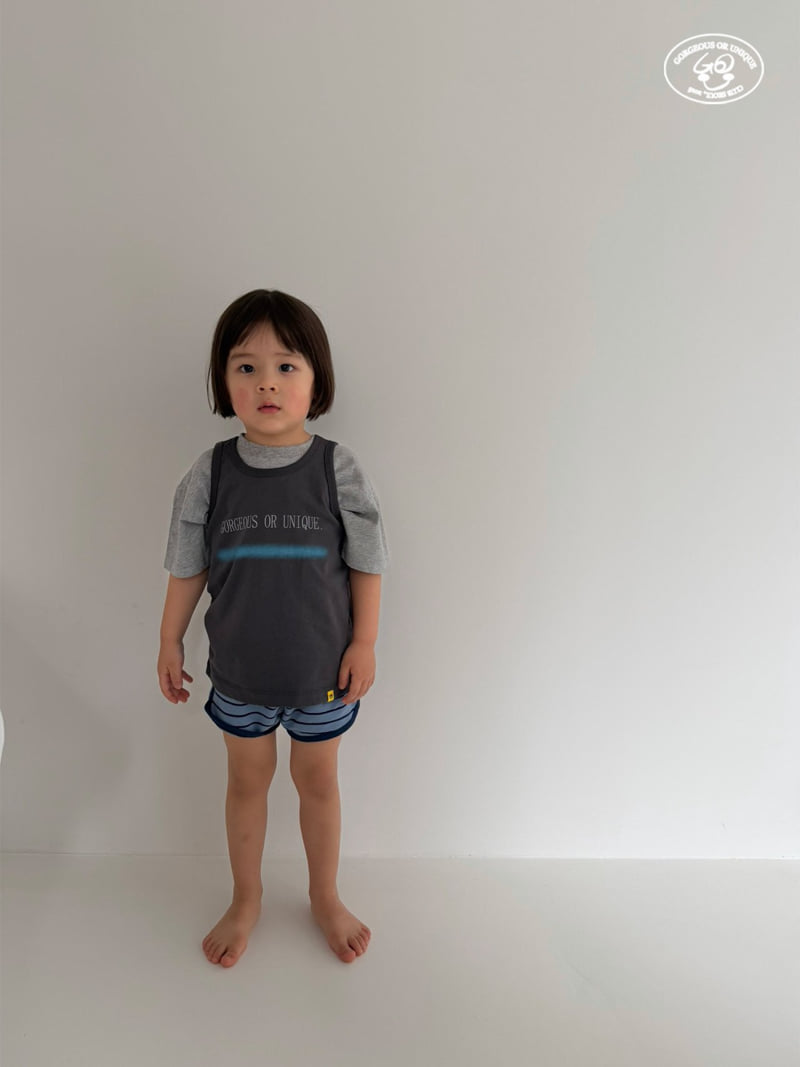 go;u - Korean Children Fashion - #childofig - Stripe Shorts - 7