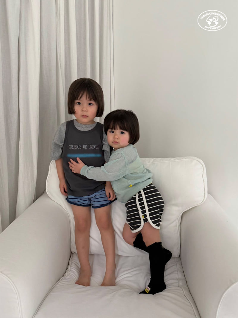 go;u - Korean Children Fashion - #childrensboutique - Stripe Shorts - 8