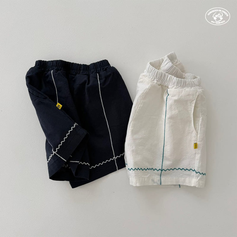 go;u - Korean Children Fashion - #childrensboutique - Wave Shorts