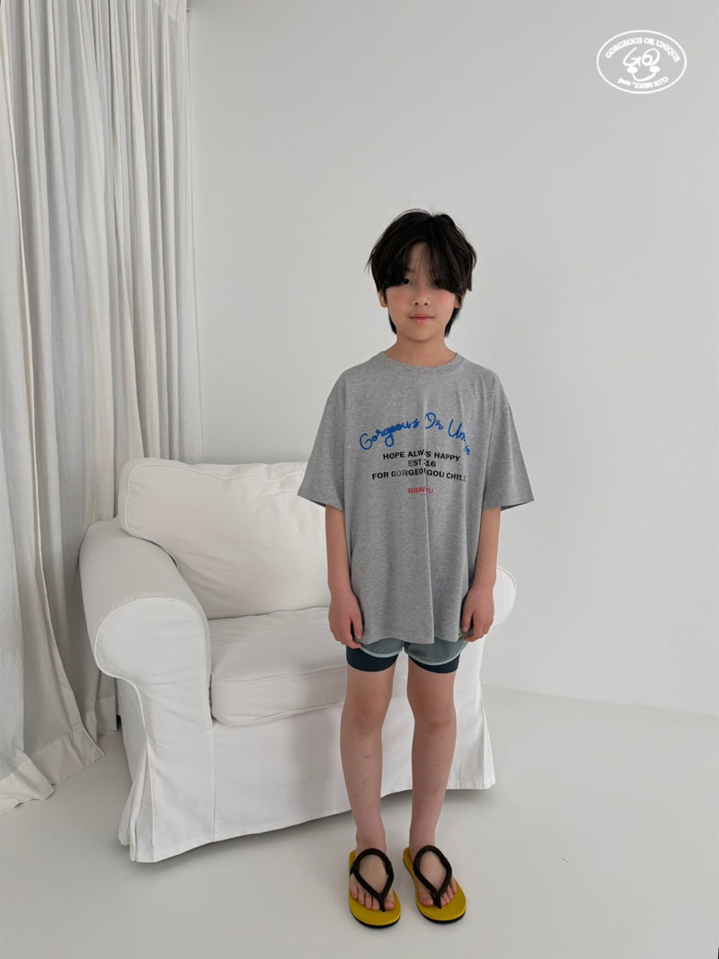 go;u - Korean Children Fashion - #discoveringself - Lettering Tee - 3