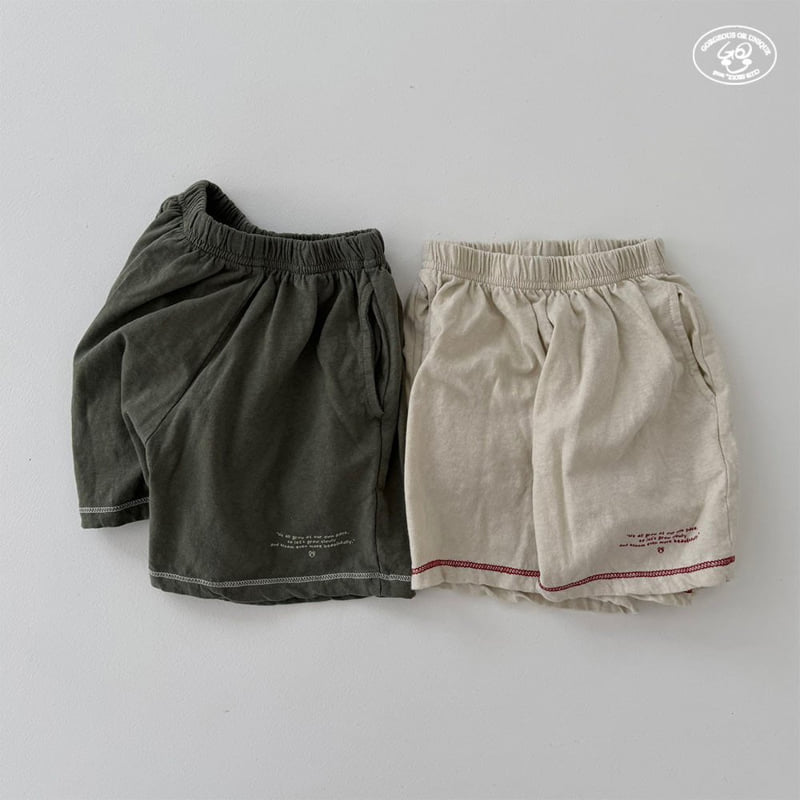 go;u - Korean Children Fashion - #discoveringself - Frame Shorts
