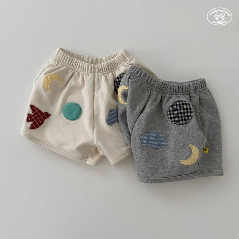 go;u - Korean Children Fashion - #discoveringself - Sky Shorts