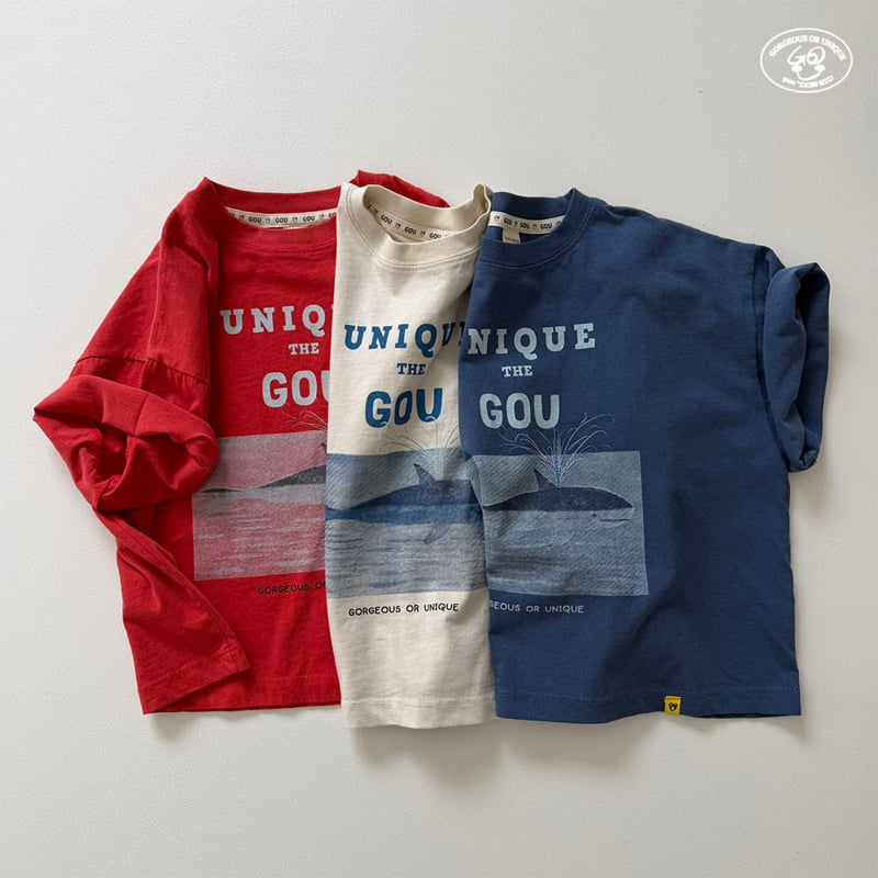 go;u - Korean Children Fashion - #fashionkids - Whale Tee