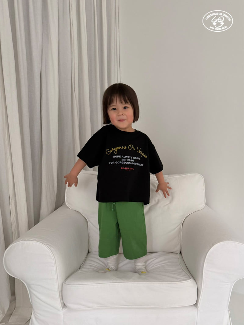 go;u - Korean Children Fashion - #kidzfashiontrend - Lettering Tee - 7