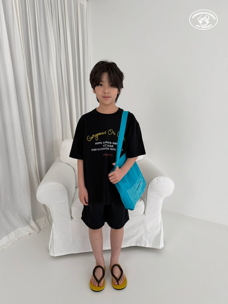go;u - Korean Children Fashion - #littlefashionista - Lettering Tee - 9