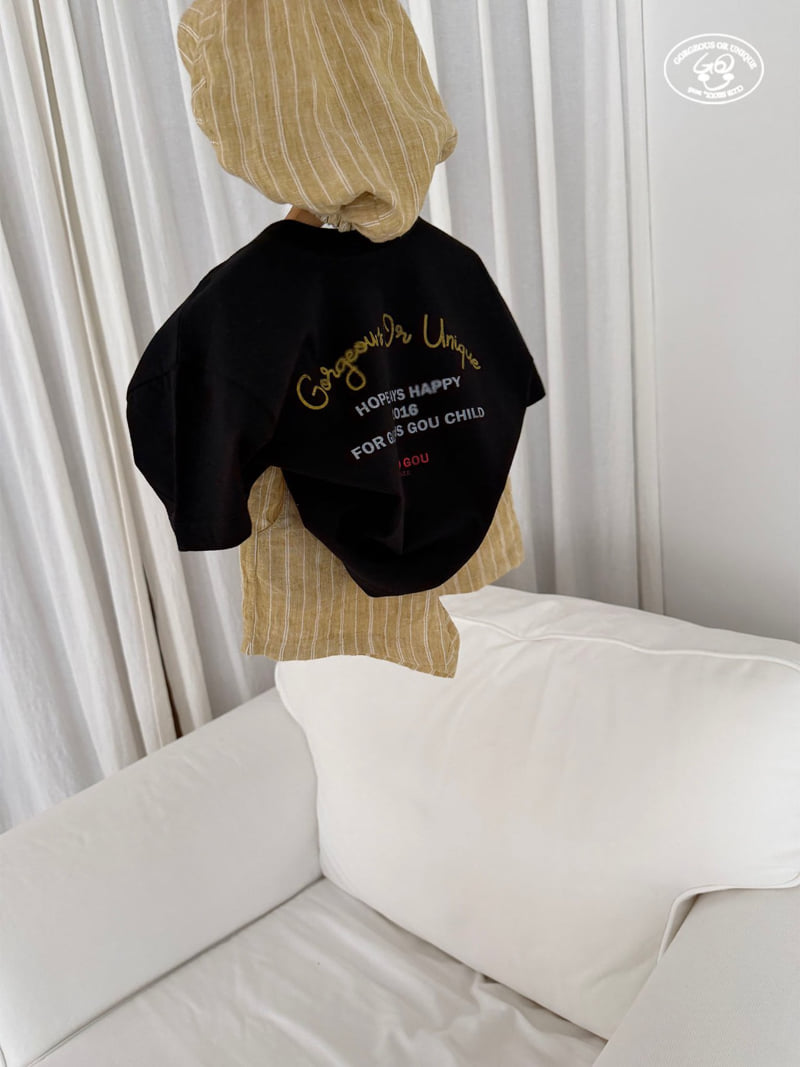 go;u - Korean Children Fashion - #minifashionista - Lettering Tee - 11