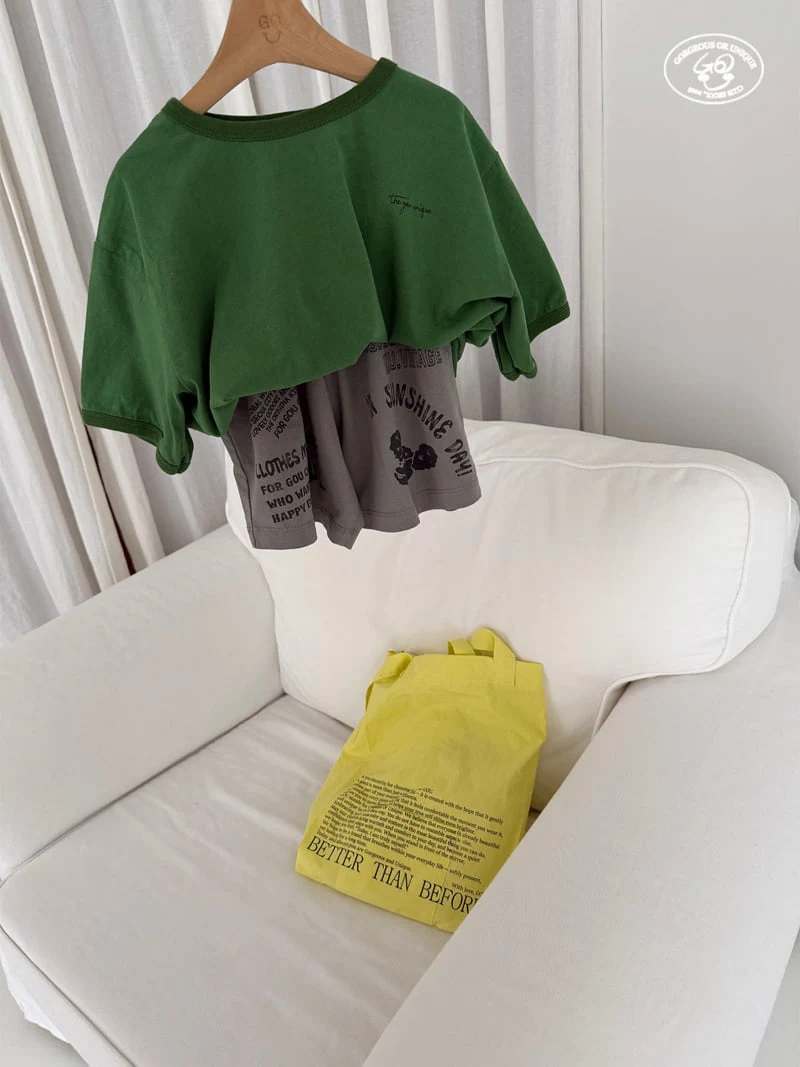 go;u - Korean Children Fashion - #minifashionista - Letter Tee - 10