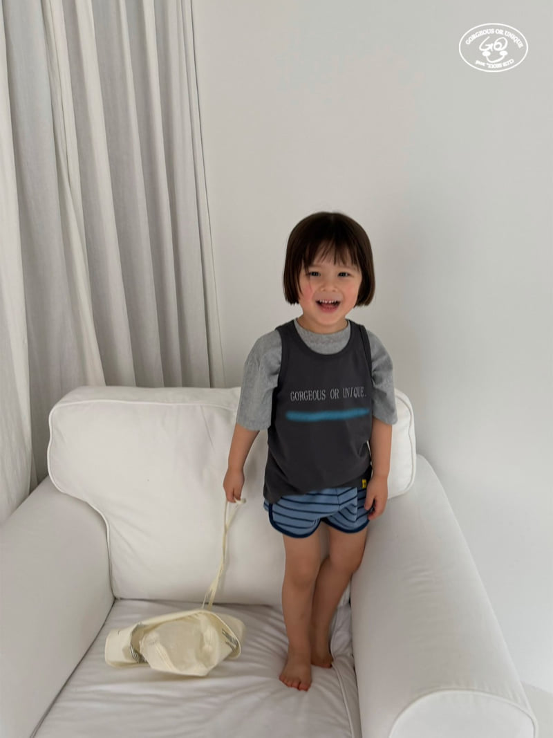 go;u - Korean Children Fashion - #prettylittlegirls - Stripe Shorts - 3