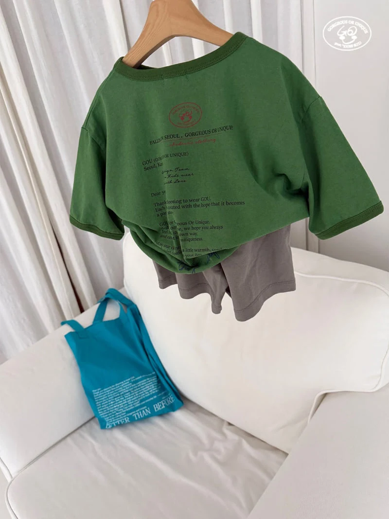 go;u - Korean Children Fashion - #prettylittlegirls - Letter Tee - 11