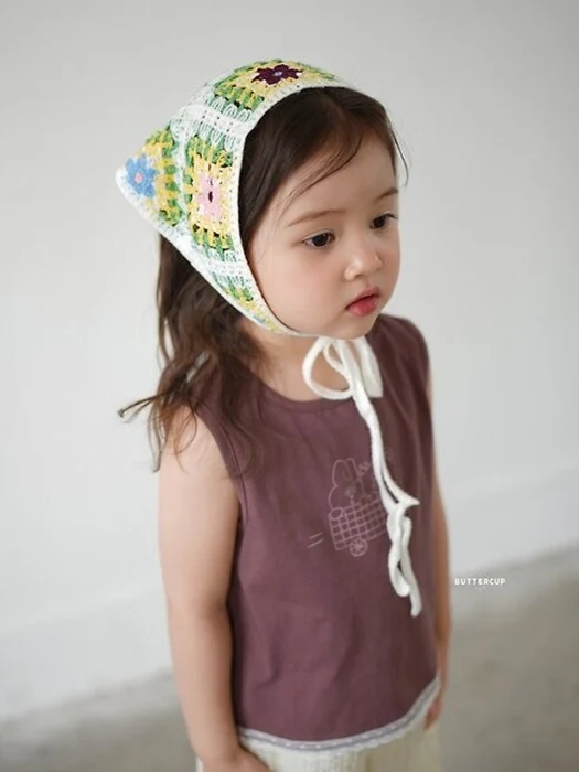 Line Lace Sleeveless Tee