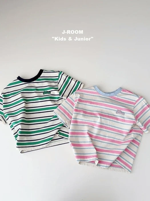 Bling Stripe Short Sleeve Tee