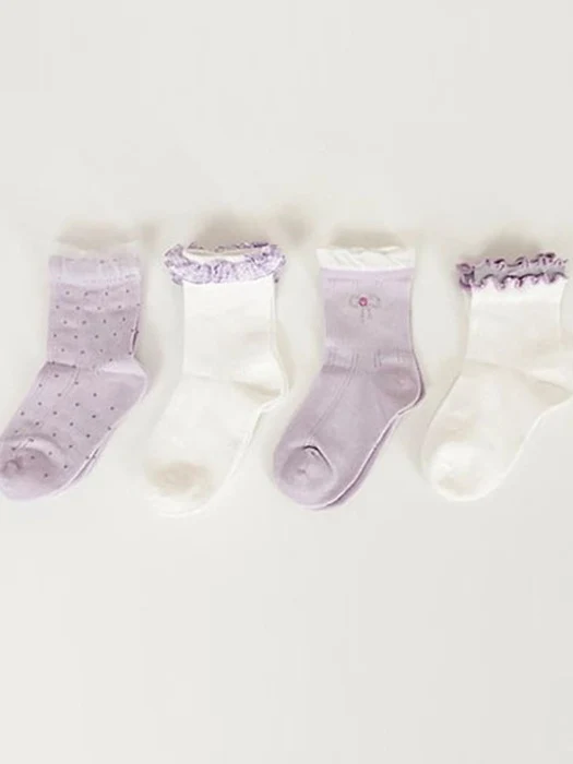 Lavender Frill Socks Set Lavender Frill Socks Set